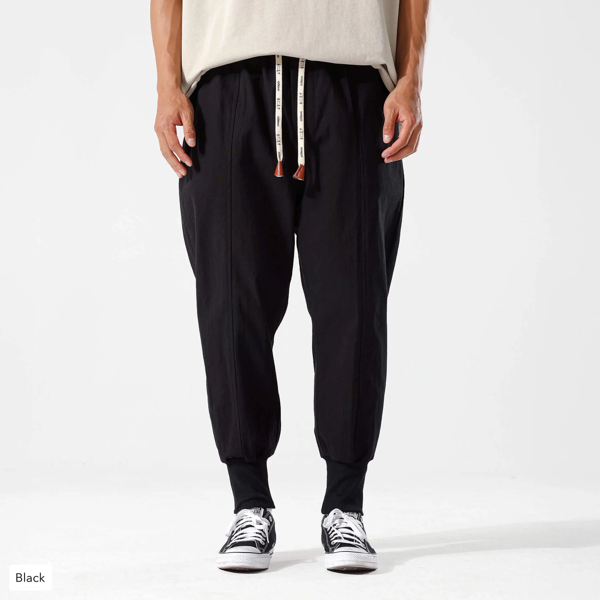 Zwart / 3XL / Lang